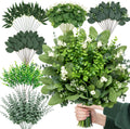 125 Pcs 6 Kinds Mixed Artificial Eucalyptus Stems
