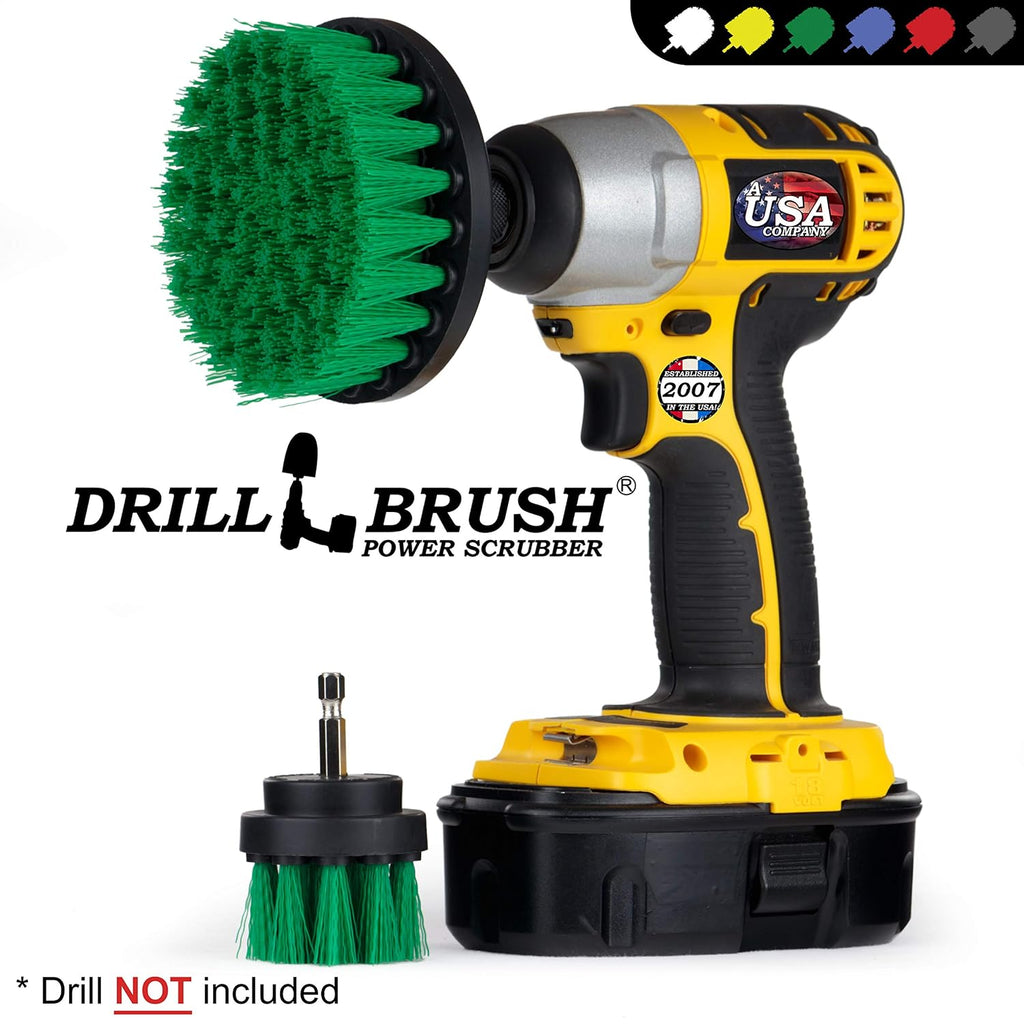 Drill Brush Kitchen Cleaning Supplies - Drill Brush Microwave Scrubber Set