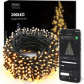 BrizLabs Smart Christmas Lights, 66 ft 200 LED Warm White String Lights