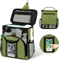 Attmu Portable Shower Caddy College Tote Bag, Quick Dry Hanging Toiletry Bag, Large Capacity Mesh Shower Caddy Portable for College Dorm Room Essentials for Boys and Girls for Bath Camping (Green)