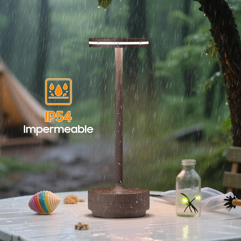 Hapfish 2 Pack Rechargeable Table Lamps,5000mAh Battery Powered Lamp