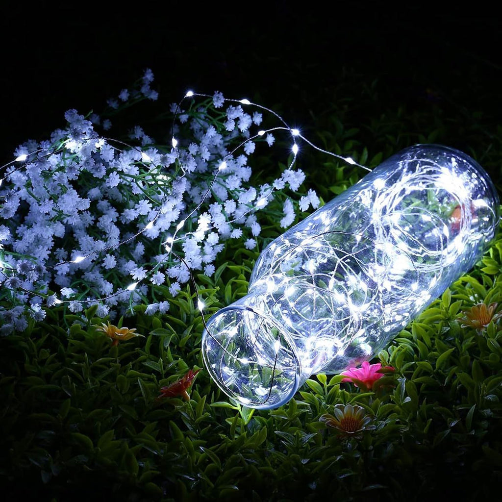 Joomer Fairy String Lights 33FT 100LED Plug in Fairy Lights Indoor, White