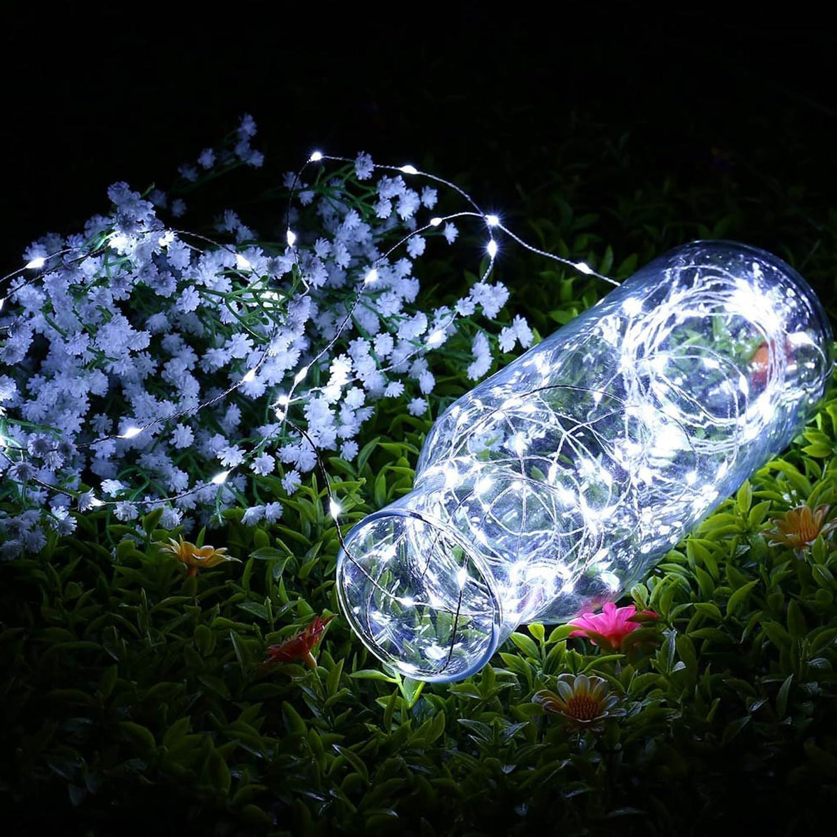 Joomer Fairy String Lights 33FT 100LED Plug in Fairy Lights Indoor, White