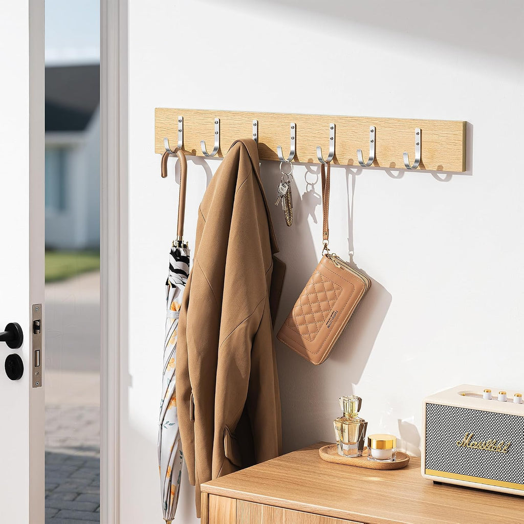 10-Pack 22LB Wall Hooks for Hanging Towel/Coat, Brushed Nickel