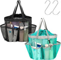 Mesh Shower Caddy Portable with Drawstring - 2-Handle Shower Bag for Dorm