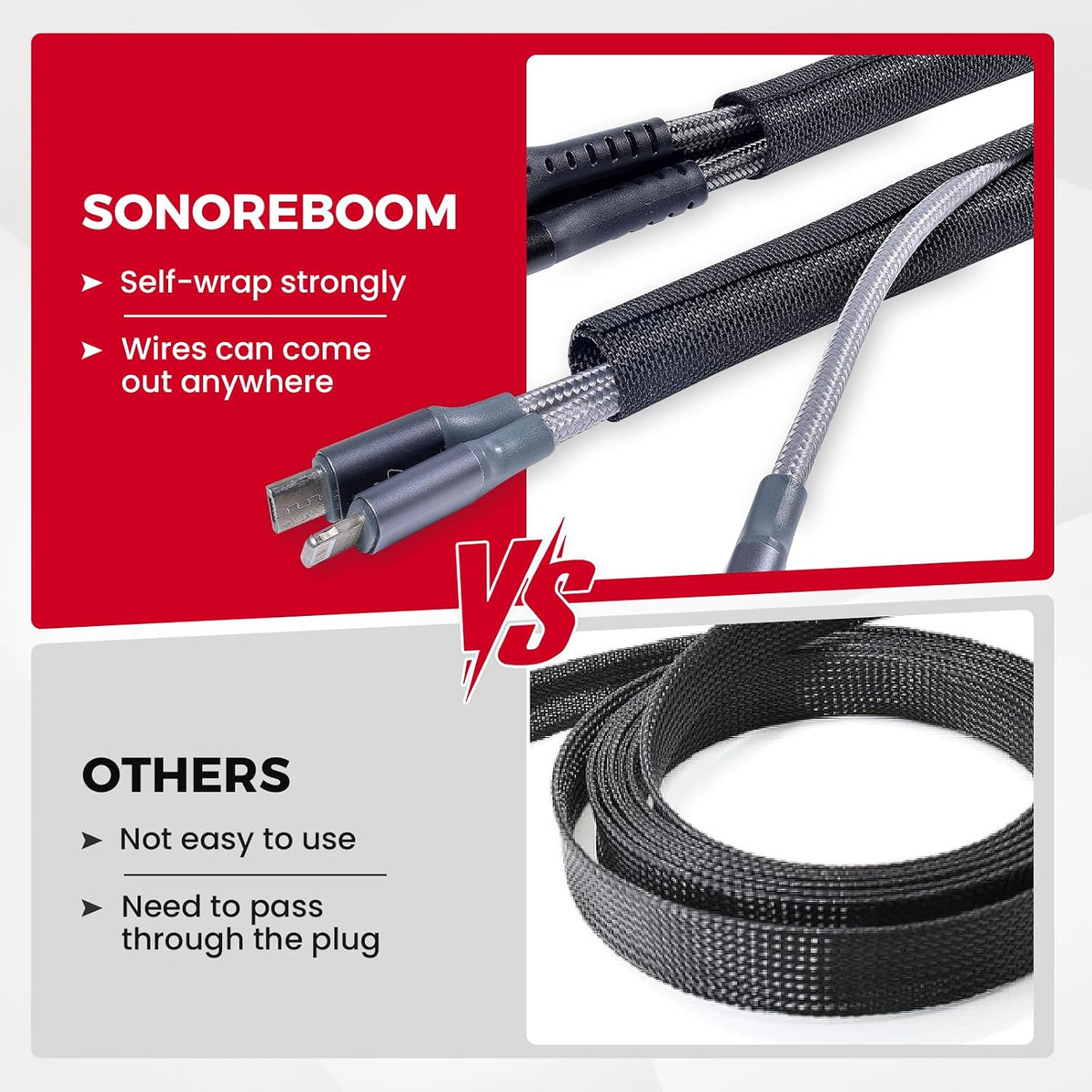 Automotive Mesh Woven Wire Sheathing Split Wire Loom 3/8"-28ft