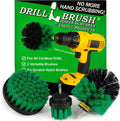 Drillbrush Green Kitchen Drill Brush Set for Oven, Air Fryer & Cabinets