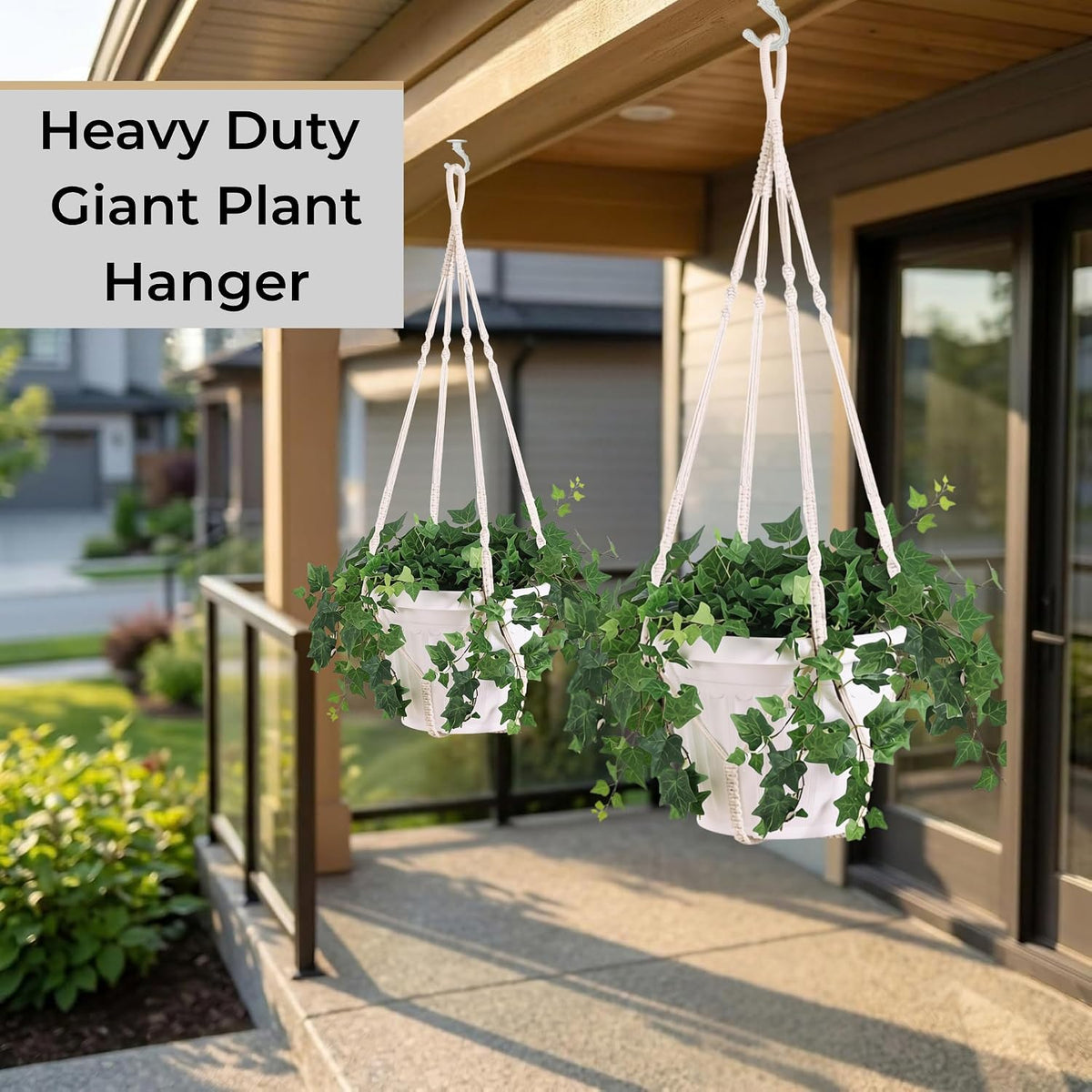 Giant XXL 55 Inches Macrame Planter Hanger Large for 15 inch Pot