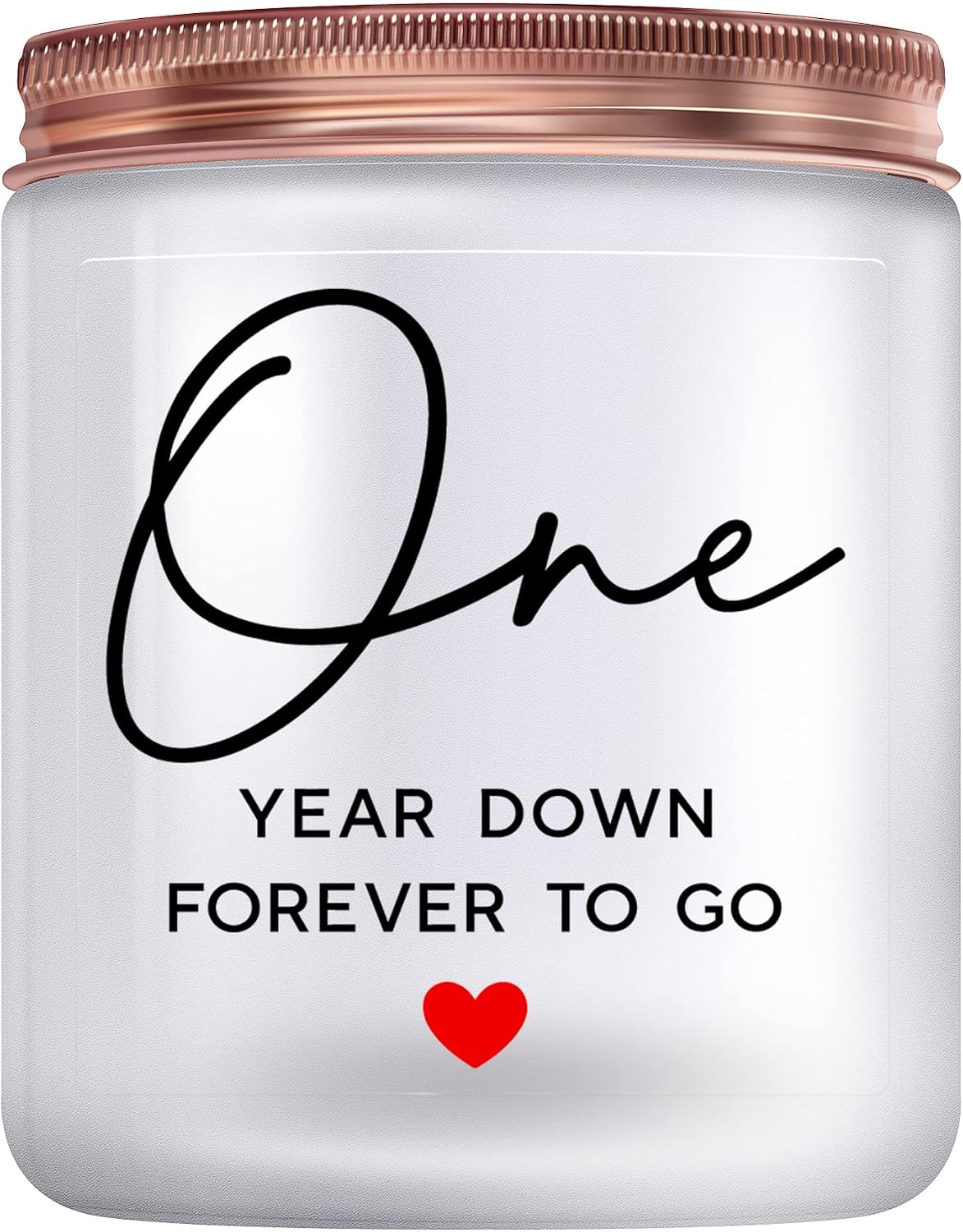 1 Year, 1th, One Year, First Anniversary Candles Gifts for Him Her Couple
