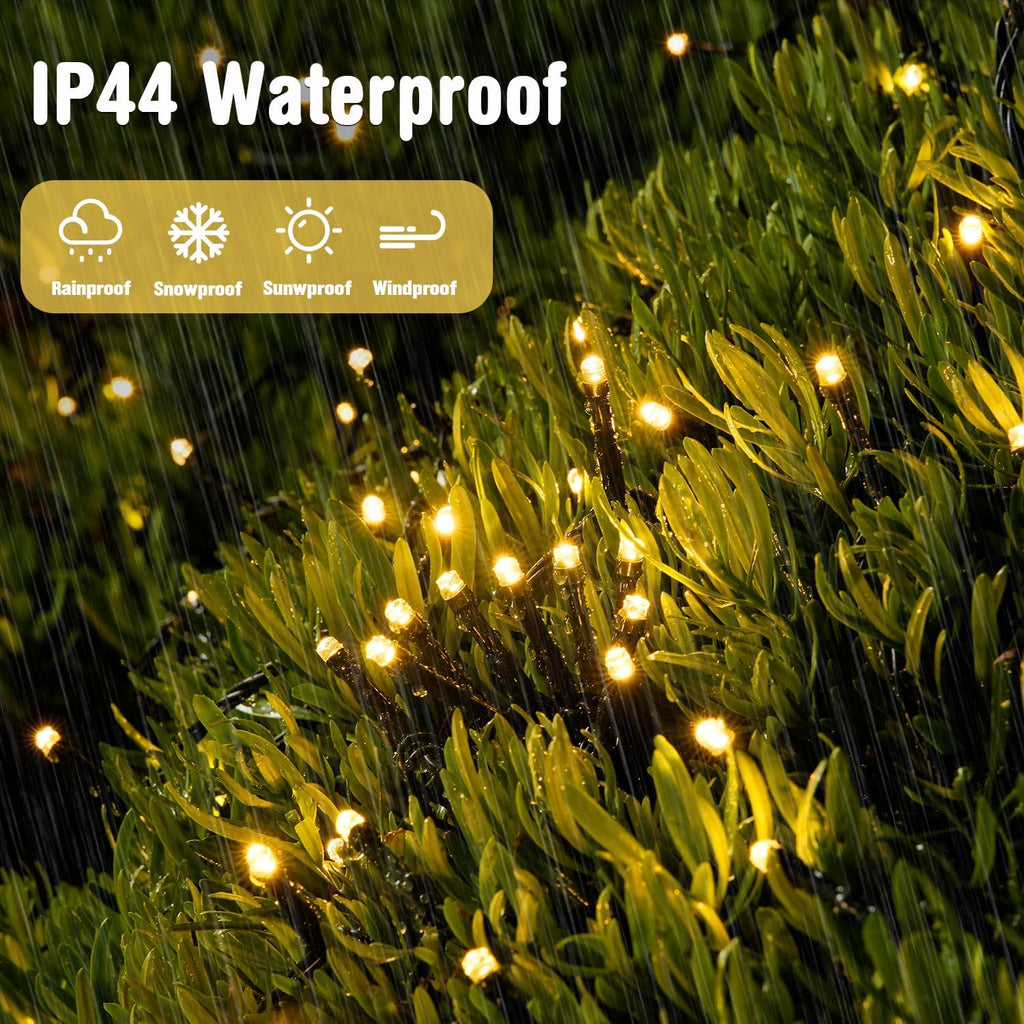 JMEXSUSS 66ft 200LED Christmas Lights Outdoor, Christmas Tree Lights Indoor