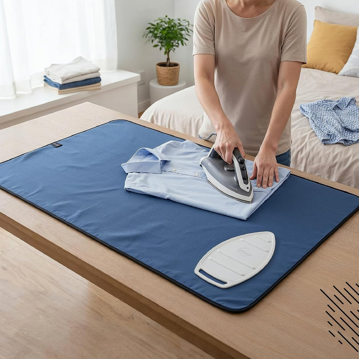 Encasa XO Ironing Mat for Table Top, Anti-Slip, Heat Resistant, Large