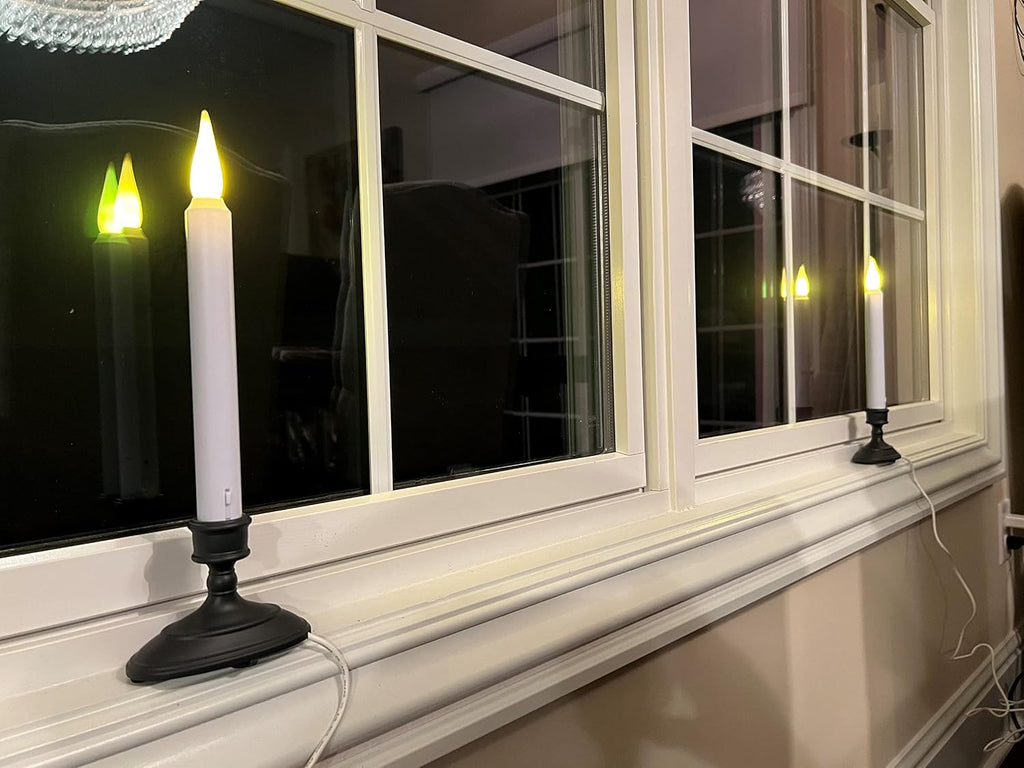 612 Vermont LED Electric Window Candles with Sensor Dusk to Dawn