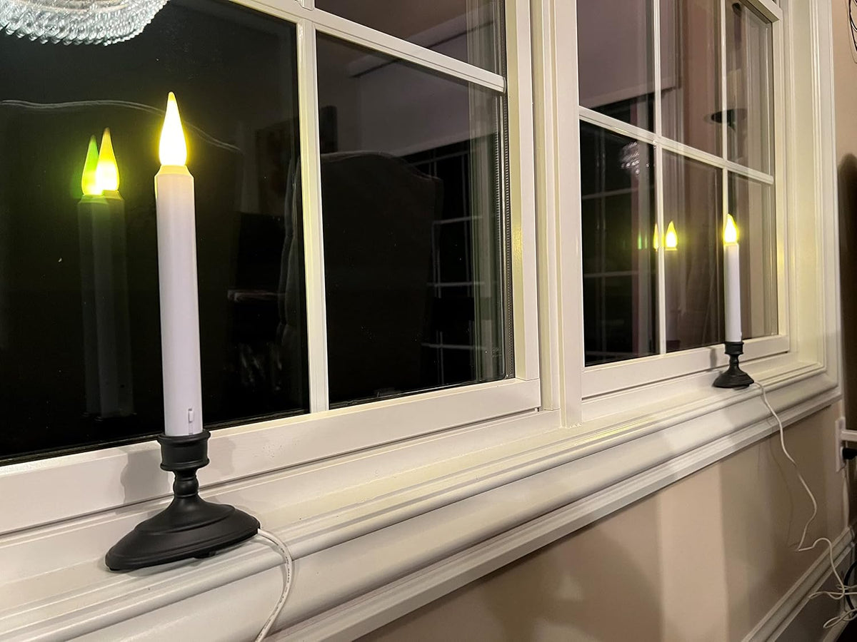 612 Vermont LED Electric Window Candles with Sensor Dusk to Dawn