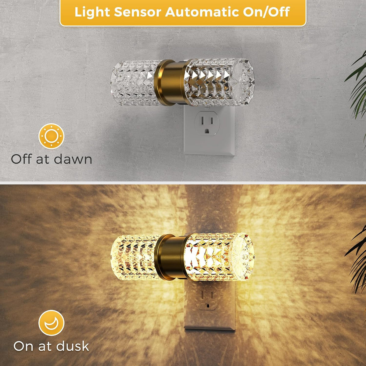 L LOHAS LED Night Light, 10-Color Change RGB Night Lights Plug into Wall