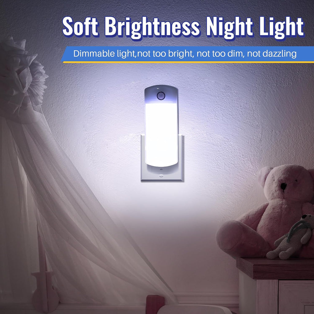 4 in 1 LED Power Failure Light for Home Power Outage, White Light, 2 Pack