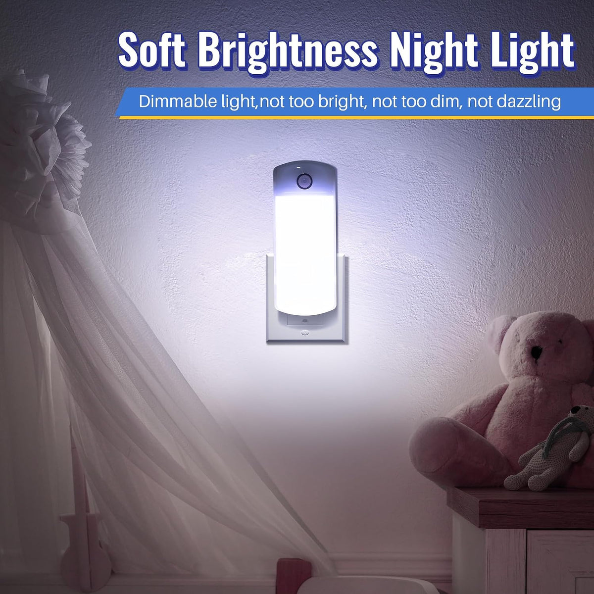 4 in 1 LED Power Failure Light for Home Power Outage, White Light, 2 Pack