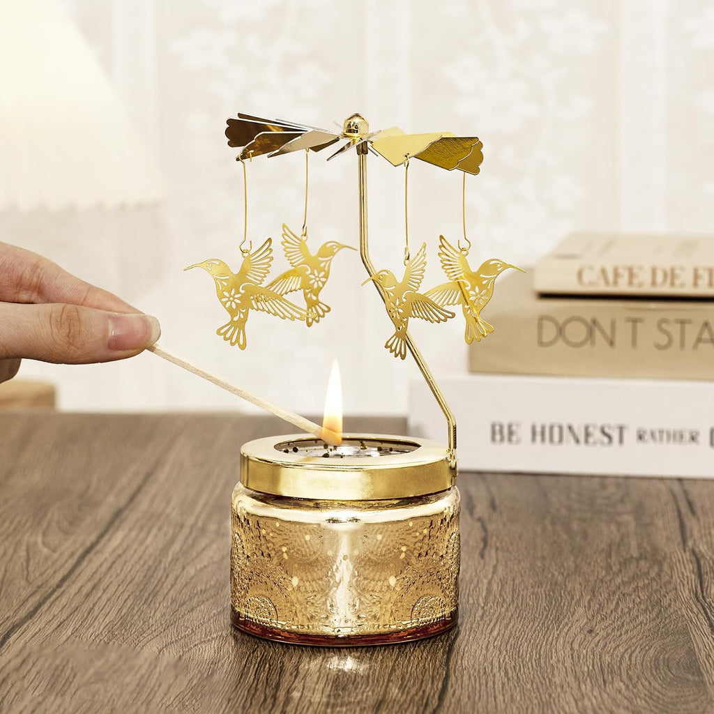 Rotating Hummingbird Lavender Scented Candles Gifts for Women