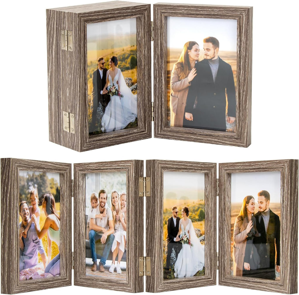 4x6 Back To School Picture Frame 4 Hinged Photo Frame with 4 Openings
