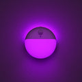 YUNLEX Purple Motion Sensor Night Light Battery Operated, Dim Sticky Light