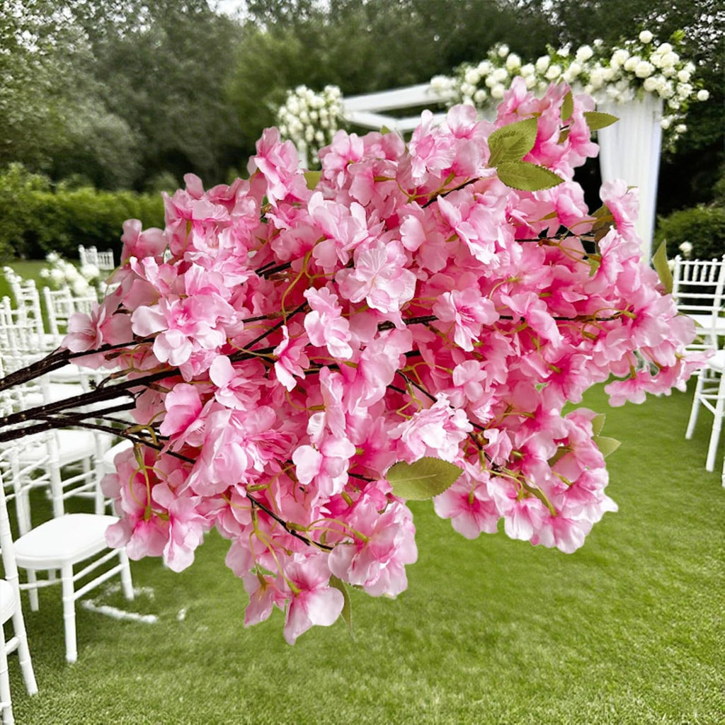 Artificial Cherry Blossom Branch Peach Blossom Branch 33.5 inches