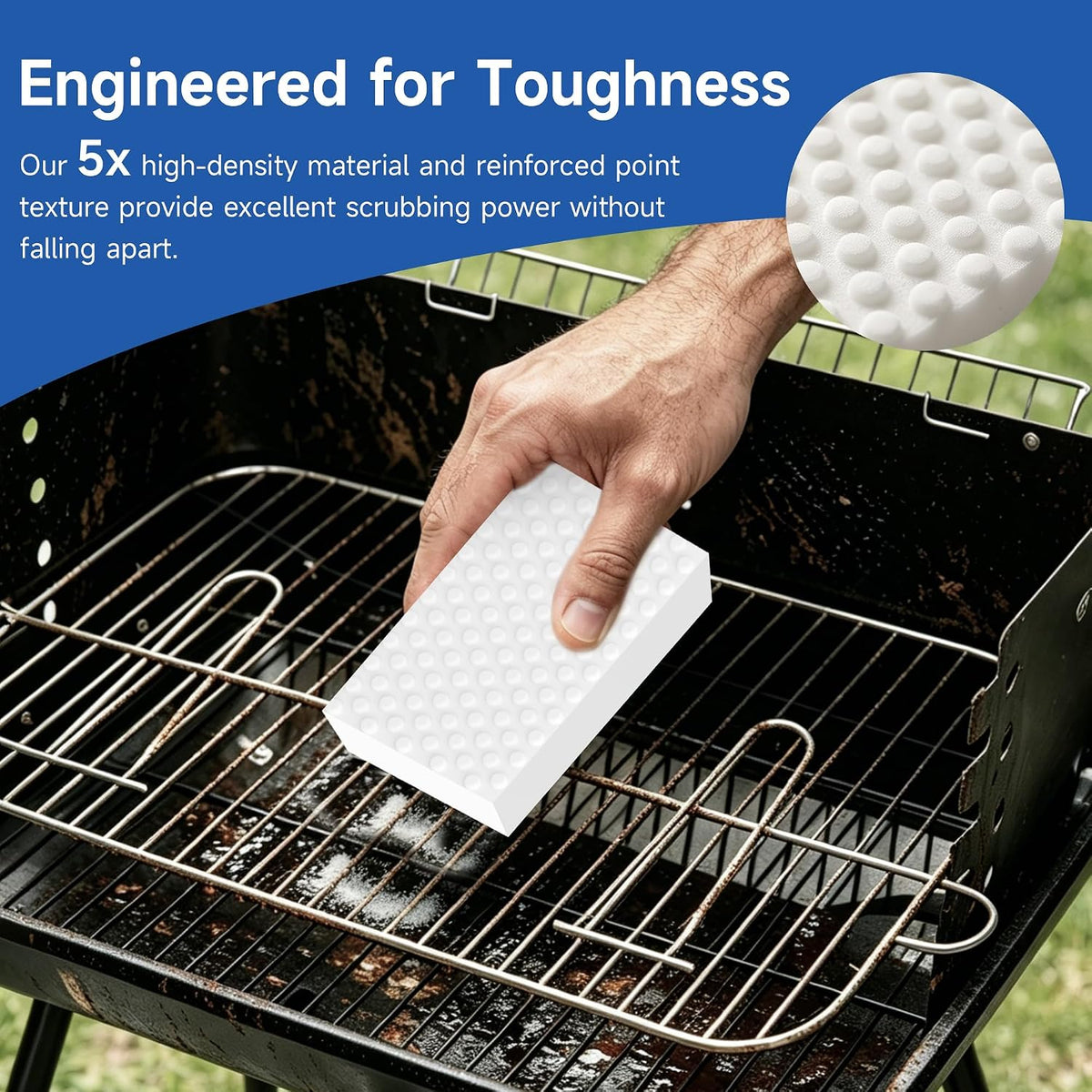 5X Extra Durable Magic Sponge Cleaning Eraser，20 Pack Melamine Sponge
