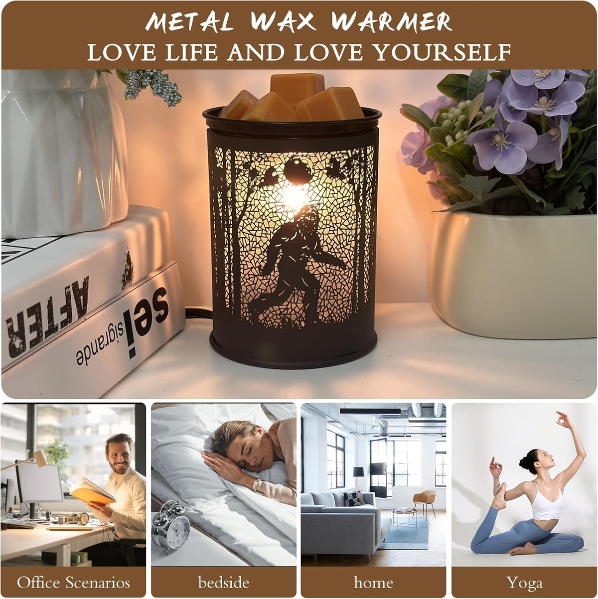 scentsy Wax Warmer for Scented Wax melt Warmer Wax Melter for Candle Making lamp Candle Warmer Plate Oil Burner for Home Decor and Gifts for Holiday （Bigfoot/Mythological Animal）…