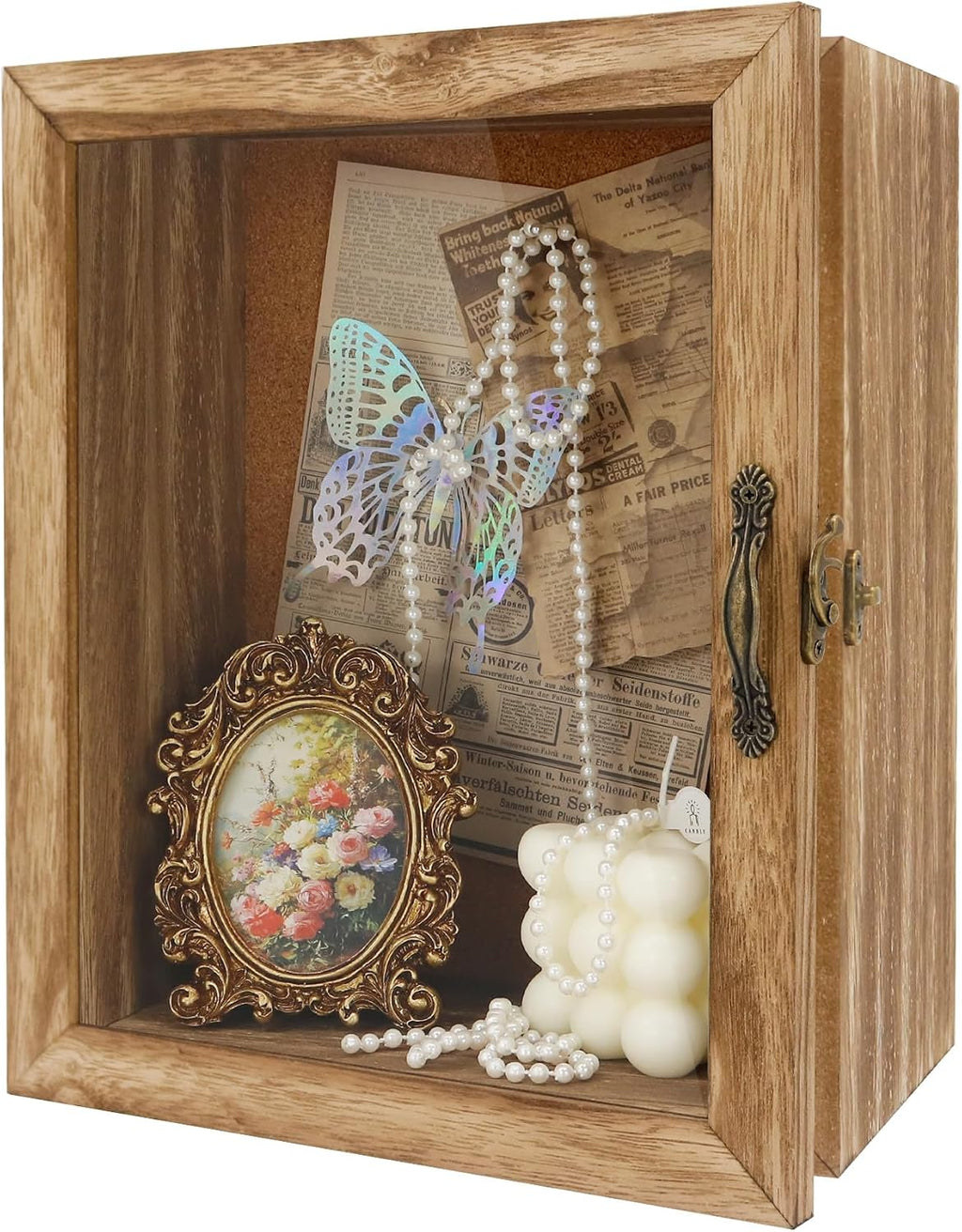 5 Inch Extra Deep Shadow Box Frame, 8x10 Wood for Memorabilia Display