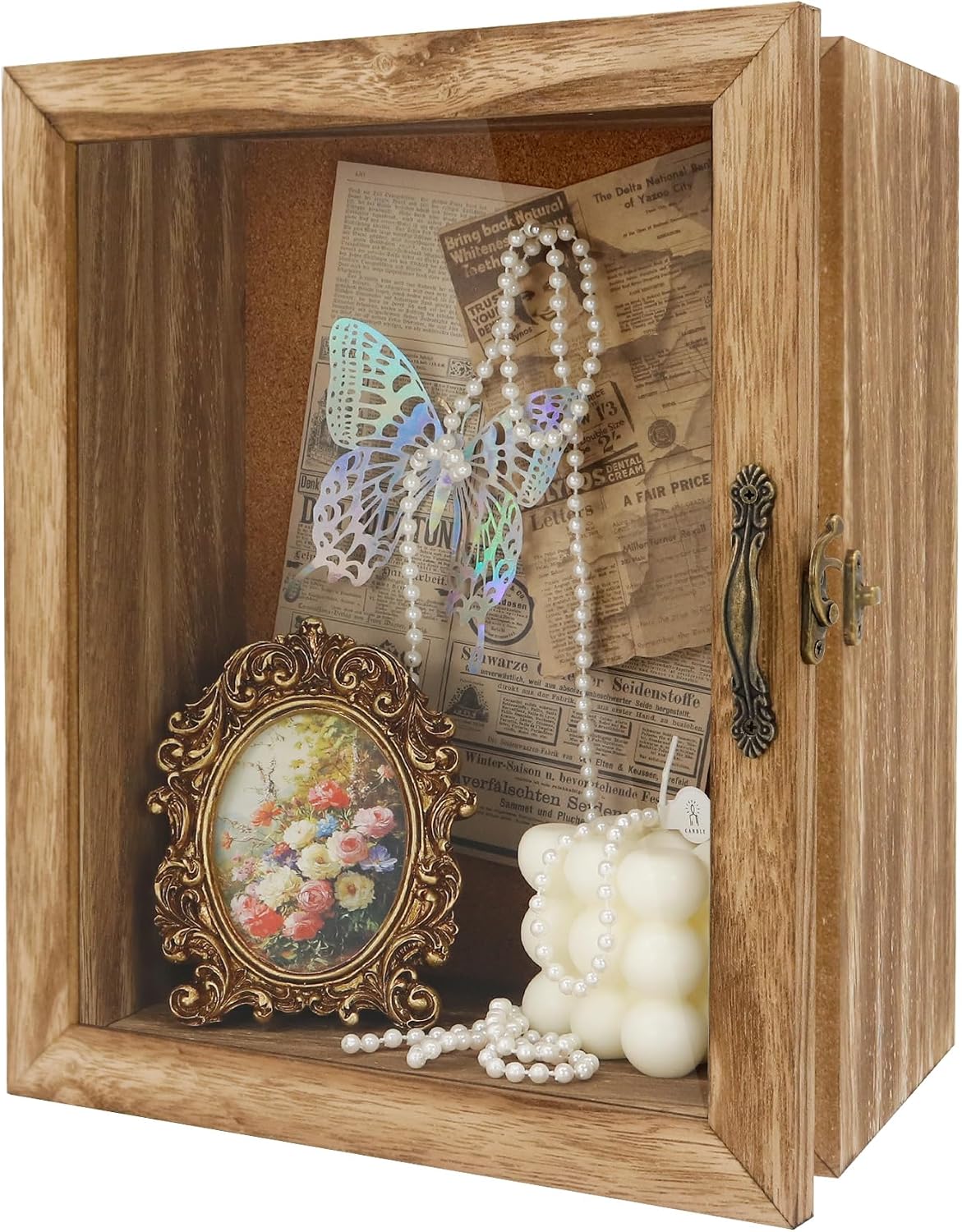 5 Inch Extra Deep Shadow Box Frame, 8x10 Wood for Memorabilia Display