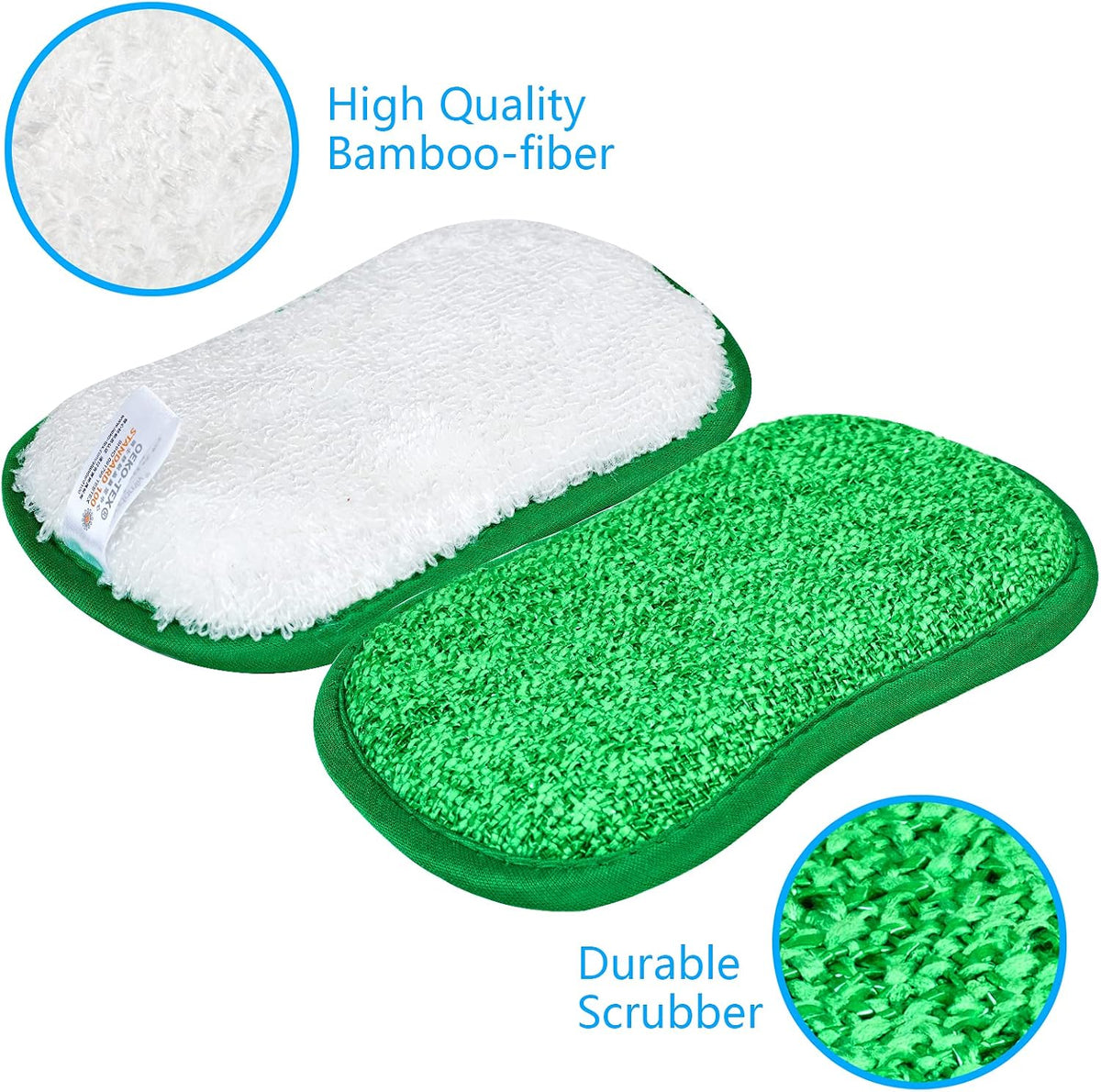 Reusable Sponges for Dishes, Kitchen Sponge for Washing Dishes Pack 5/10
