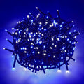 AWQ 500 LED 49FT Christmas Cluster Lights IP44 String Light Blue and White
