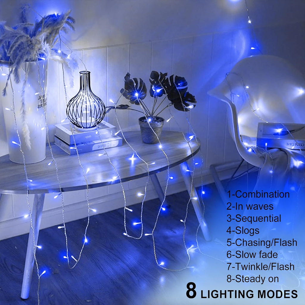 kemooie 500 LED Christmas Lights Outdoor, 164 FT String Lights Waterproof