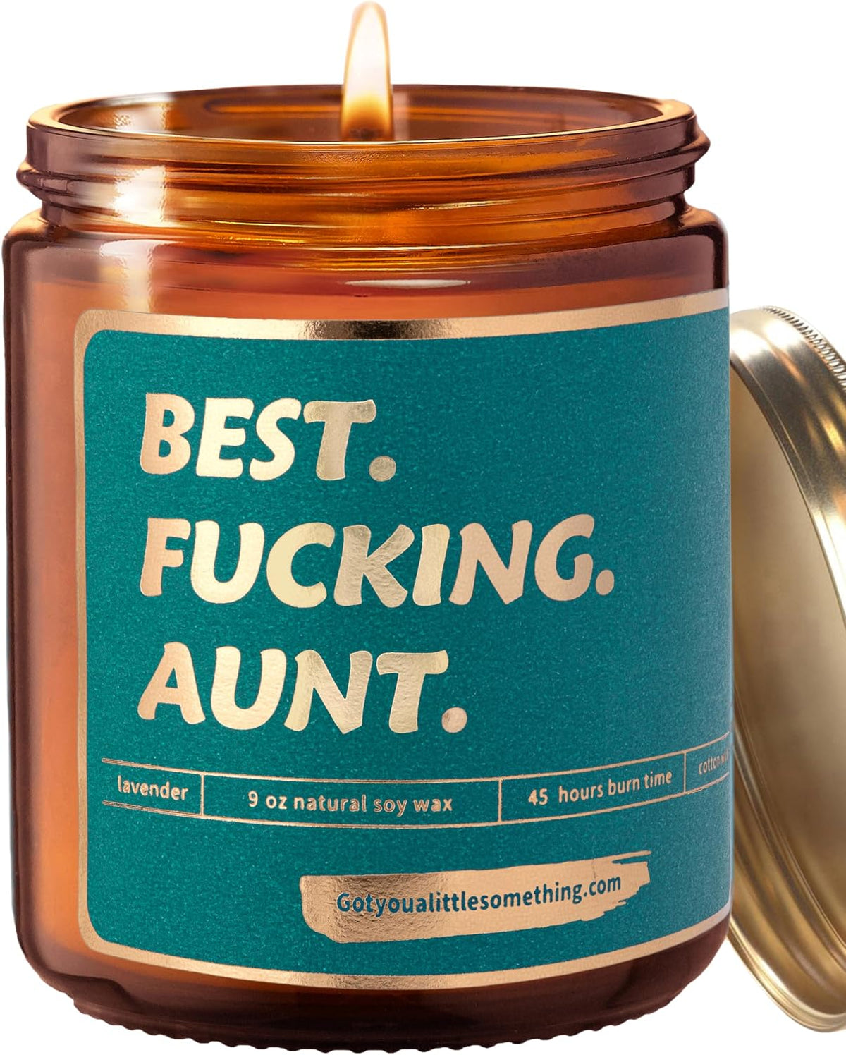 Gift for Aunt for Birthday, Mothers Day | Funny Lavender Vanilla Soy Candle | Aunts Mothers Day Present Idea from Niece, Nephew, Sister | BAE Best Auntie Ever Gifts for Women | Cool Aunt Club Candle