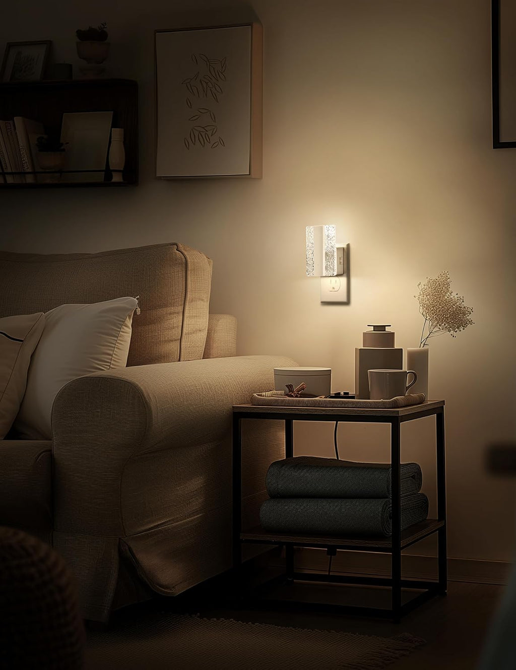 DORESshop LED Night Lights Plug Into Wall, [2 Pack] Mordern Night Light