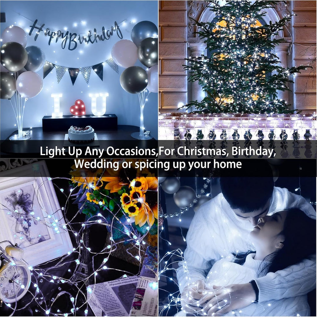 VOOKRY 12 Pack Fairy Lights Battery Operated, 10 ft 30 LEDs String Lights
