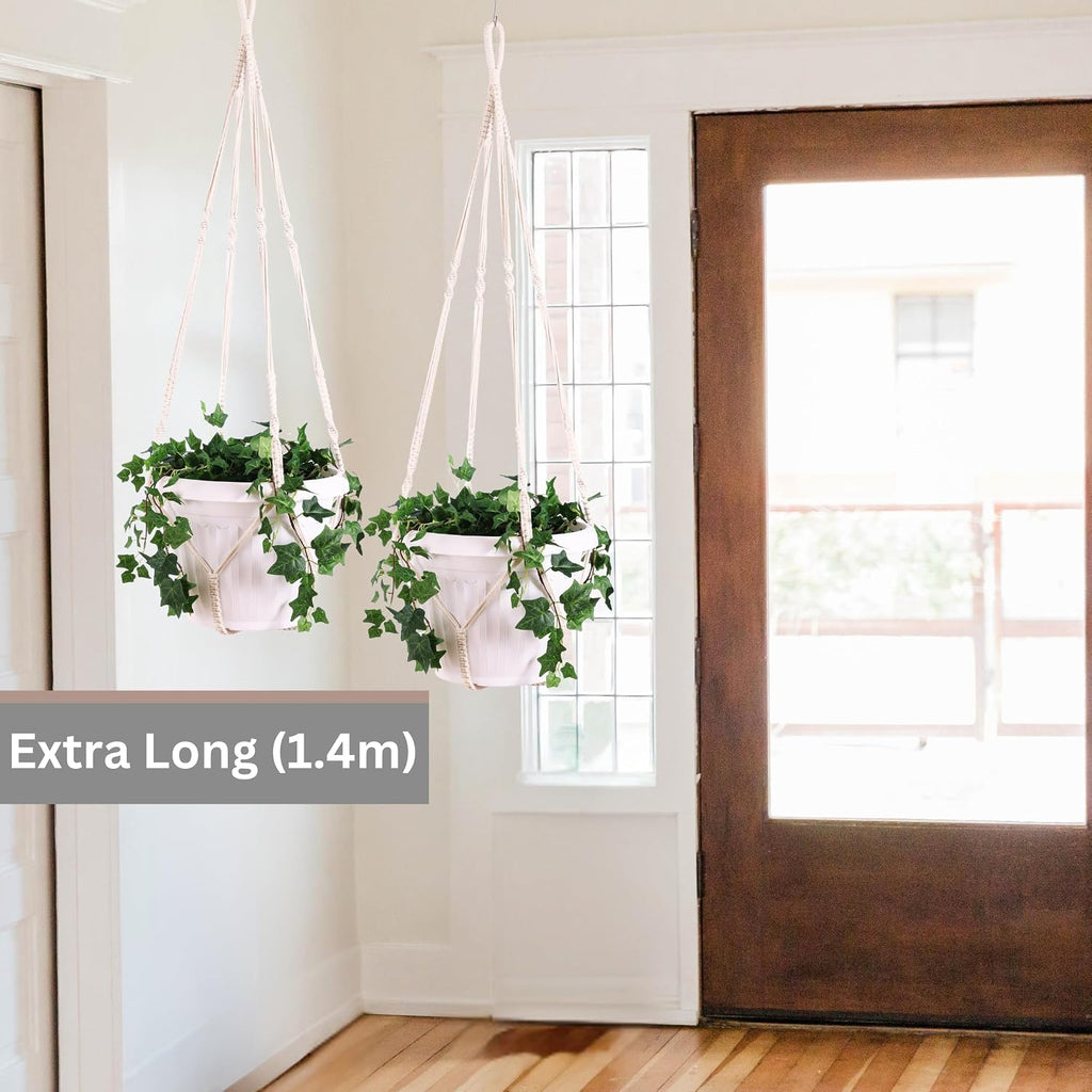 2 Pack Giant XXL Macrame Planter Hanger Large for 15 inch Pot