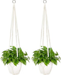Dahey Macrame Plant Hanger Indoor 43 Inches Hanging Plant Holder Basket