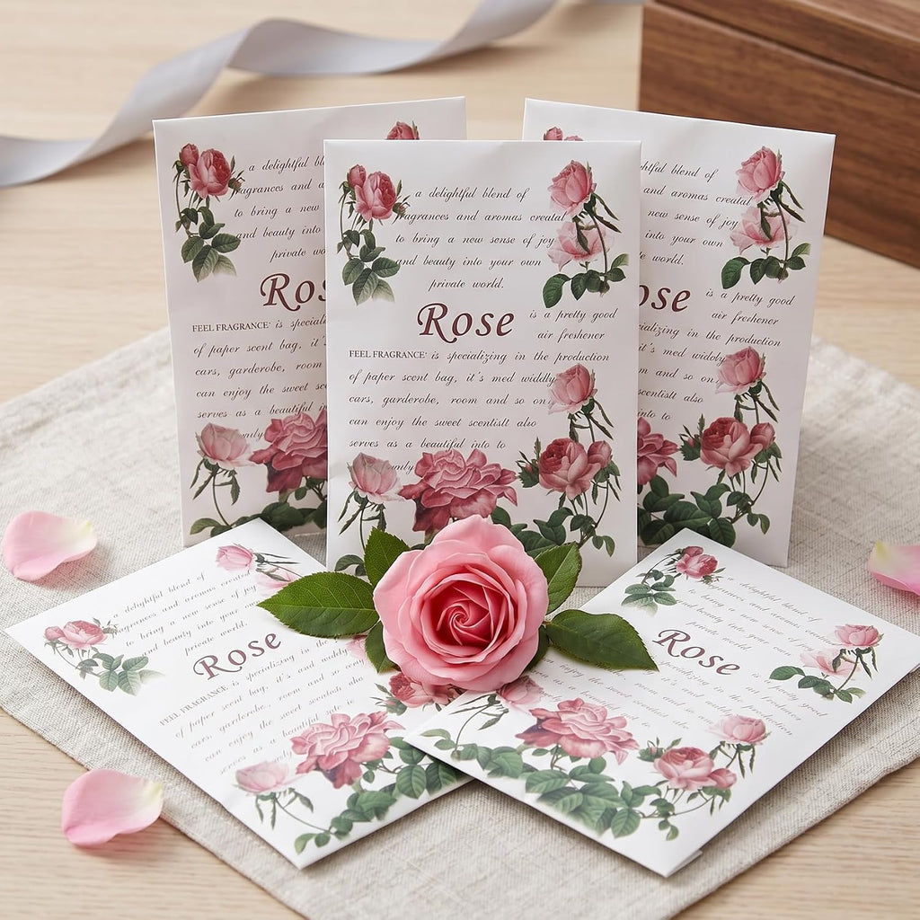 Scented Sachet for Drawer and Closet Rose 8PCS