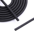 1/4" - 10Ft Split Braided Cable Sleeve, Wire Loom Tubing, Black