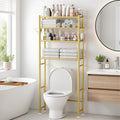 GloTika 4-Tier Over The Toilet Storage Shelves, Gold