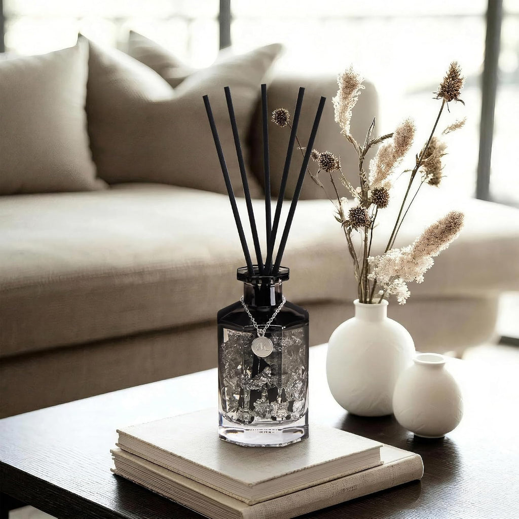 Airkeep Reed Diffuser Set,Clean Linen Luxury Scented Diffuser with Sticks Long Lasting Home Fragrance for Bathroom Shelf Decor 6.09 fl oz (180ml)
