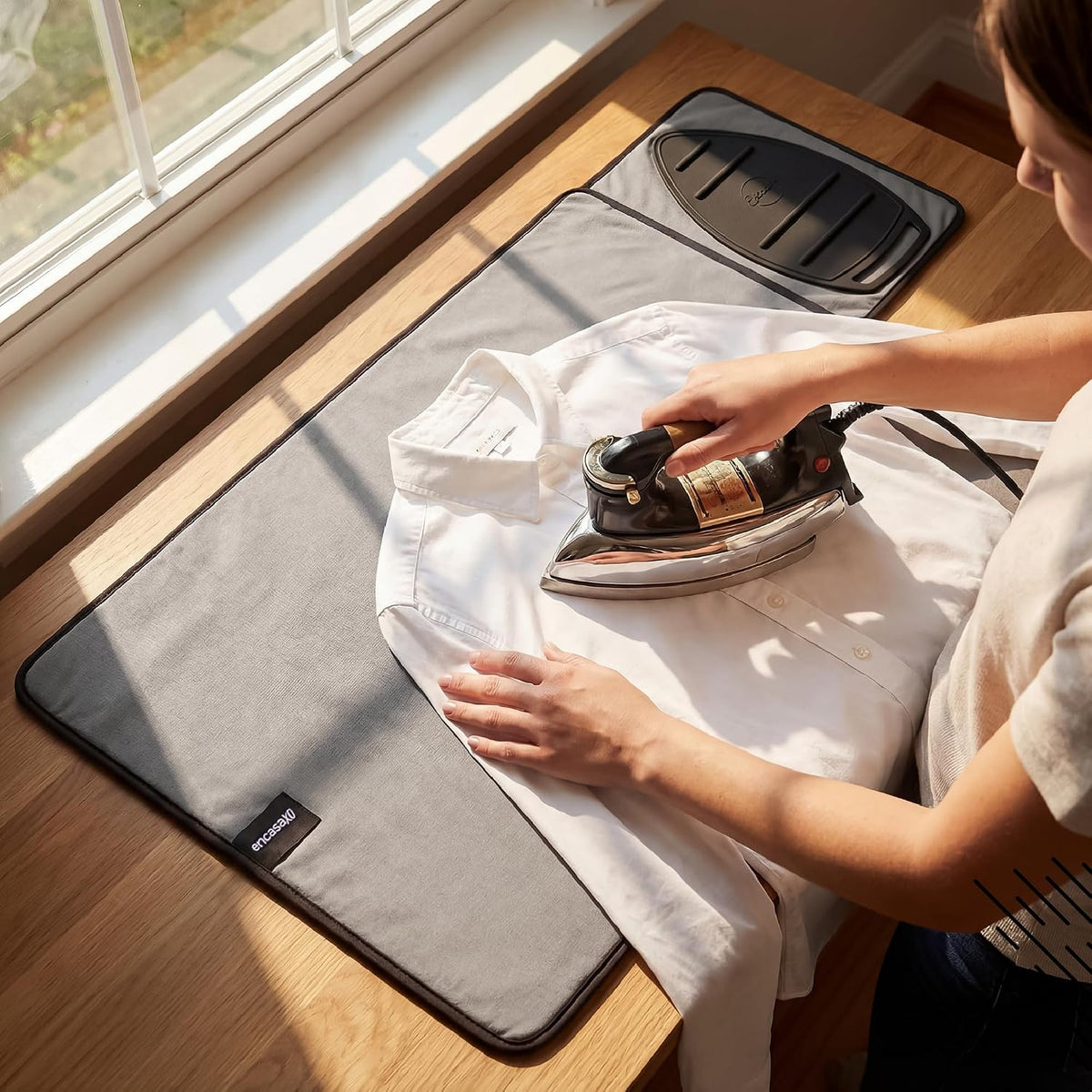 Encasa XO Ironing Mat for Table Top, Anti-Slip, Heat Resistant, Small