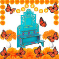 Jetec 28 Pcs Dia De Los Muertos Altar Kit 10" Day of The Dead Decor, Arched