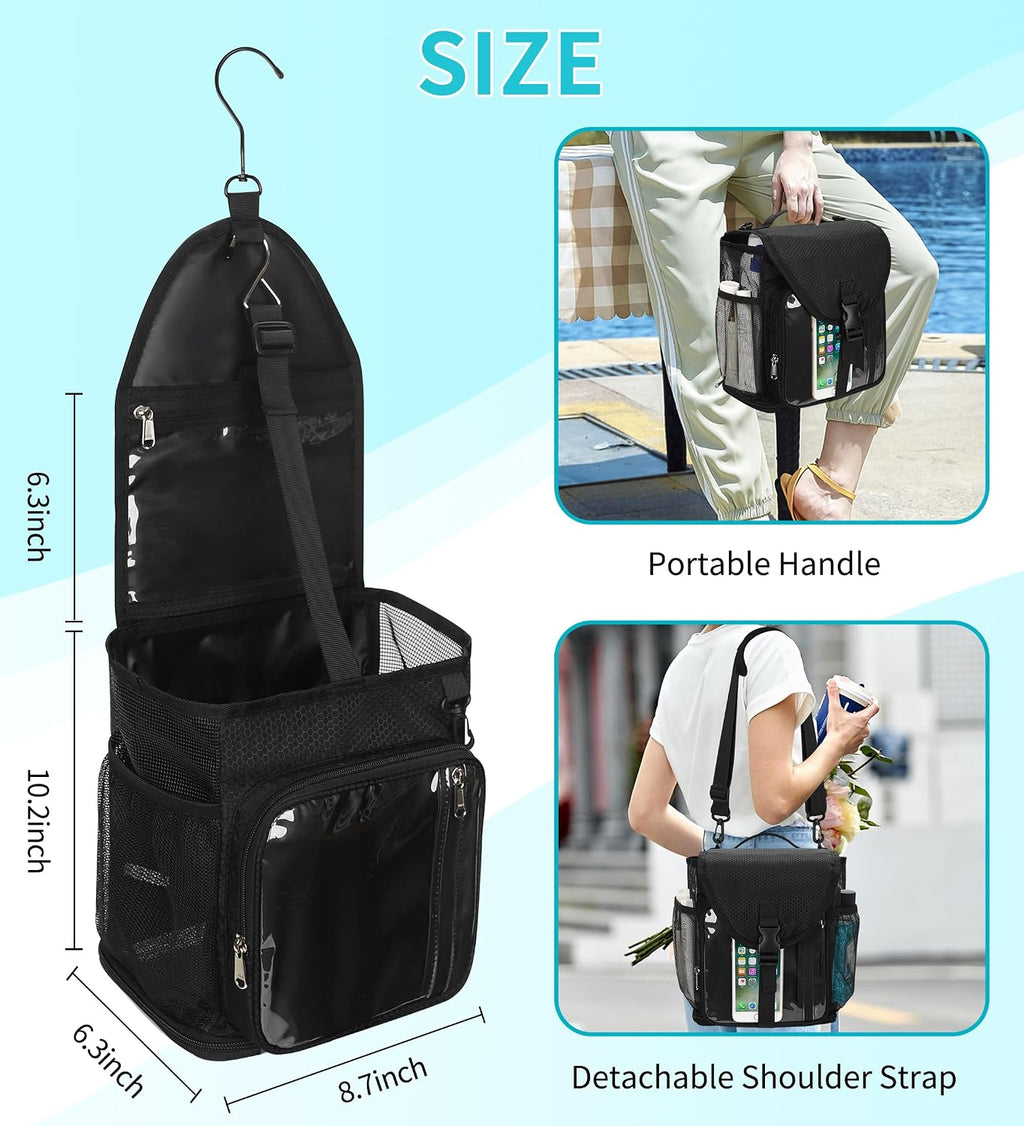 Shower Caddy Portable Mesh Shower Bag for College Dorm Room Essentials