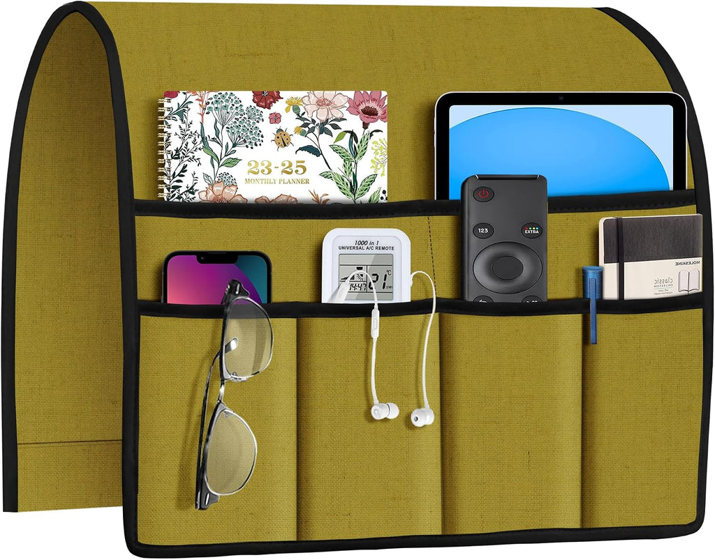 Joywell Remote Control Holder Armchair Caddy Armrest Organizer Lemon Yellow