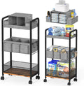 2In1 Baby Diaper Caddy & 3-Tier Rolling Diaper Cart, Caddy Organizer Cart with Dividers, Mobile Metal Bedside Carts for Baby Essentials, Rolling Carts for Newborn Nursery with Wheels, Large Capacity