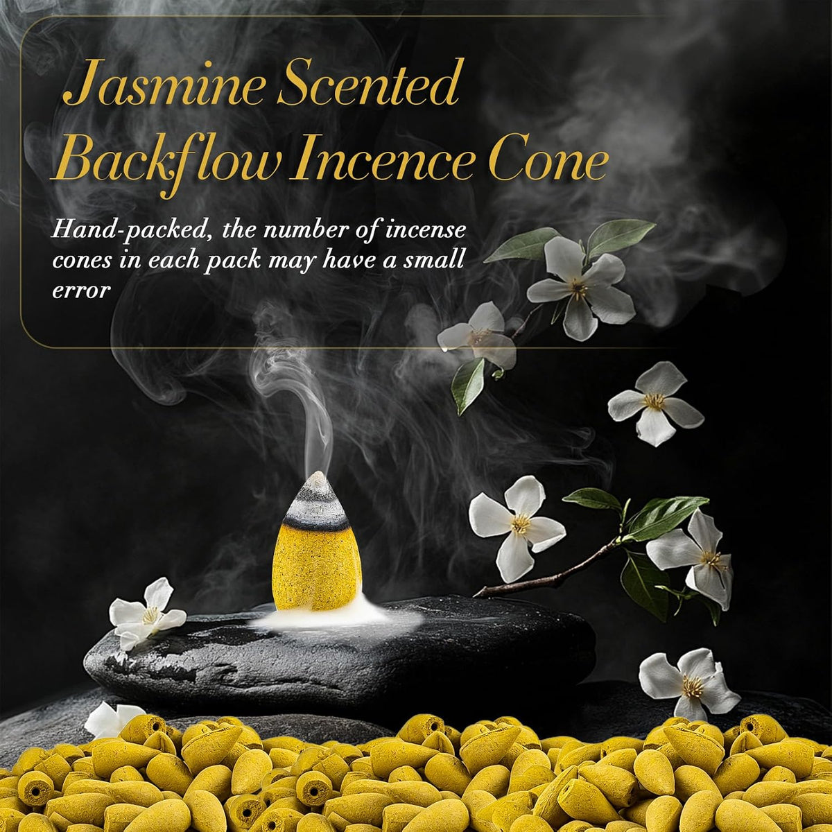 Backflow Incense Cones (Jasmine)