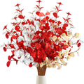 Agusbagli 6 Pcs Artificial Eucalyptus Leaves, 28'' Christmas Stems for Vase