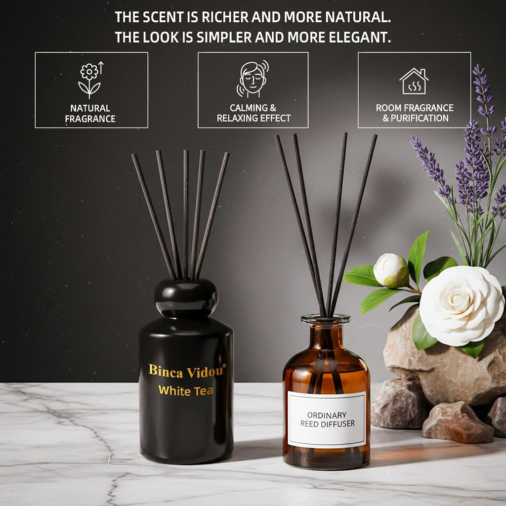 Reed Diffuser Set Binca Vidou Lavender & Whisper of White Tea 3.38oz x 2