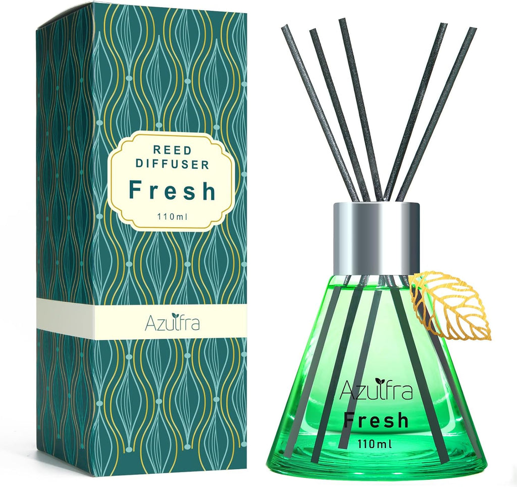 Azulfra Reed Diffuser Set, Fresh Scented Diffuser for Home, 3.4 oz