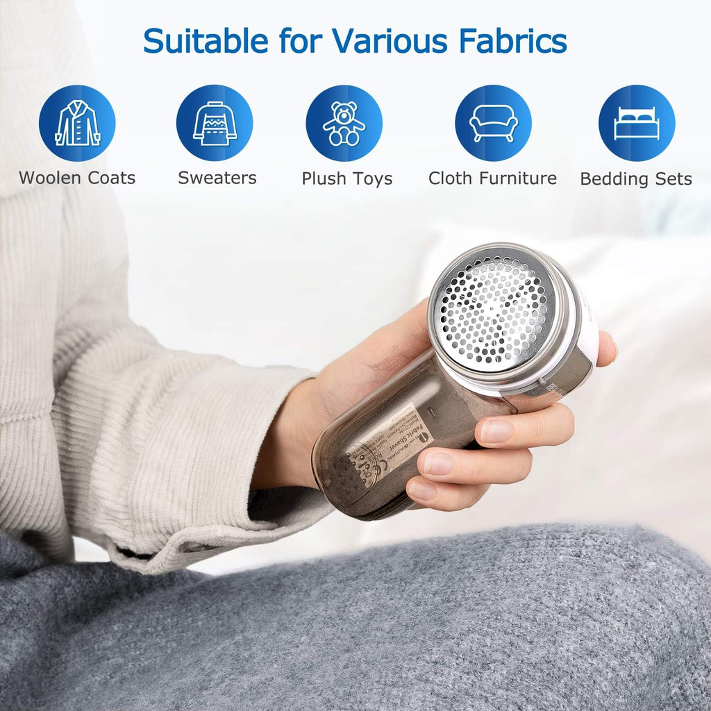 BEAUTURAL Fabric Shaver and Lint Remover, Portable Sweater Defuzzer